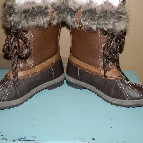 London Fog Milly Duck Boots Size 10 - Picture 6 of 9